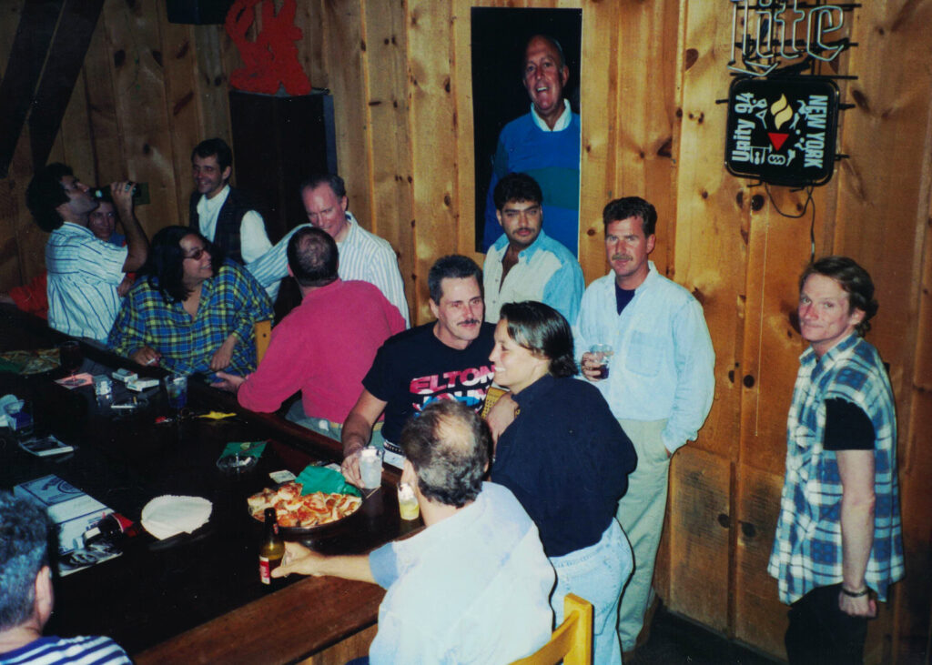 archival photo of The Annex from the 1990 memorial for Bill Higgins