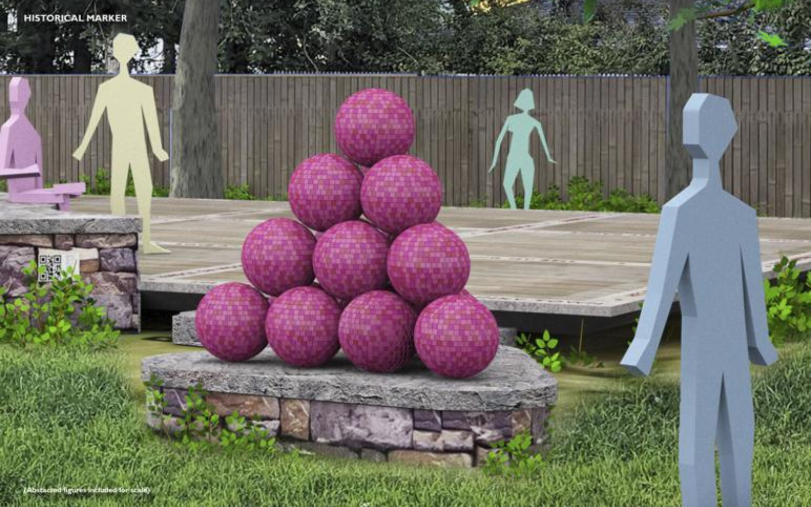 Rendering of the Wainscott Green Project. Figures for scale only.